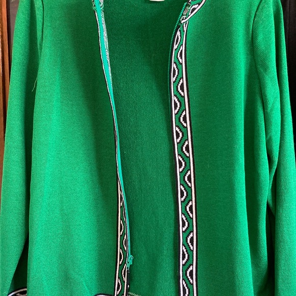 Eric Stevens Vintage green knit pant suit - Picture 3 of 5
